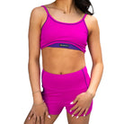 Fit Short Magenta + Purple front view