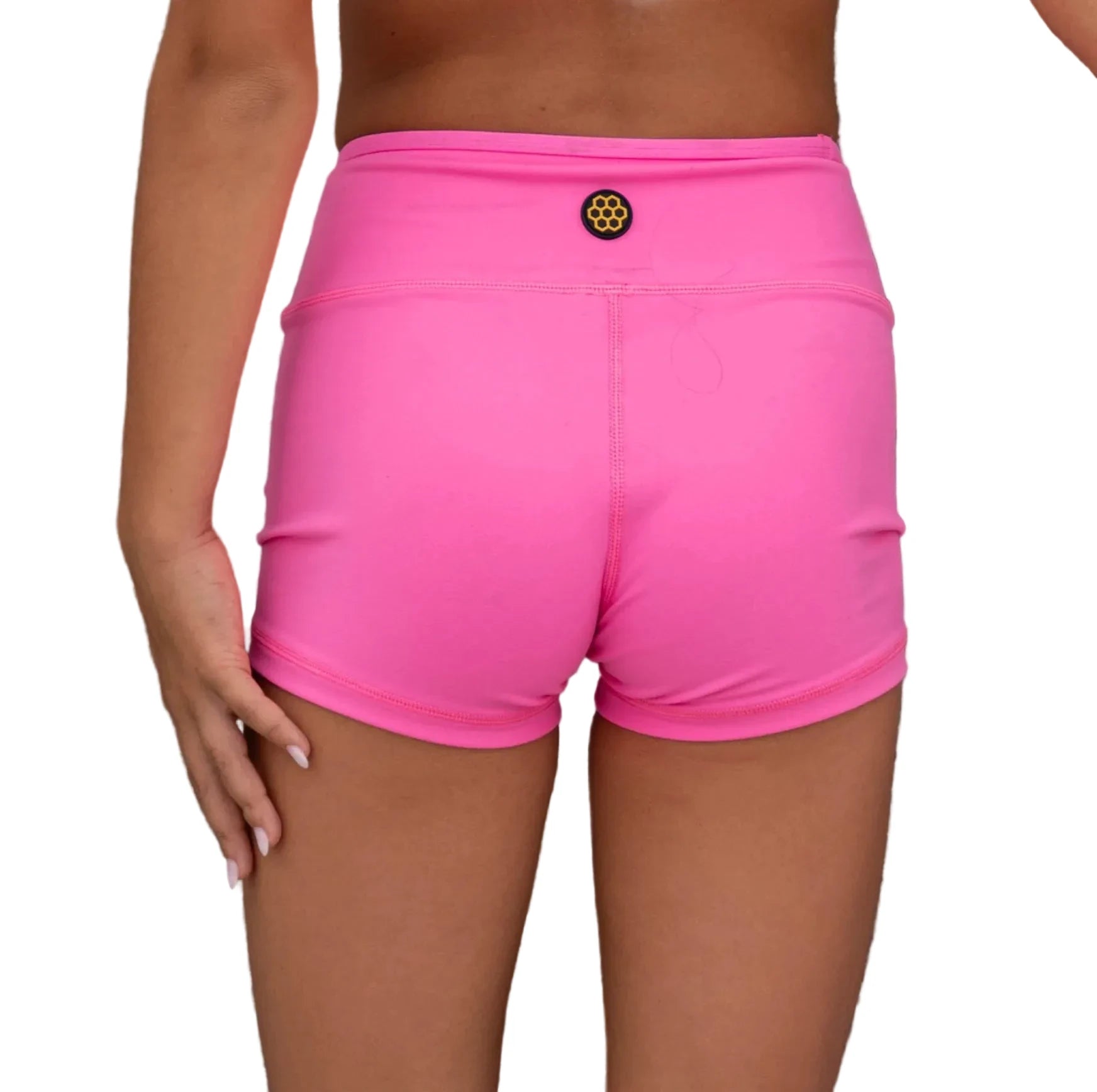 Flame Short Solid Bubblegum back view