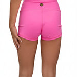 Flame Short Solid Bubblegum back view
