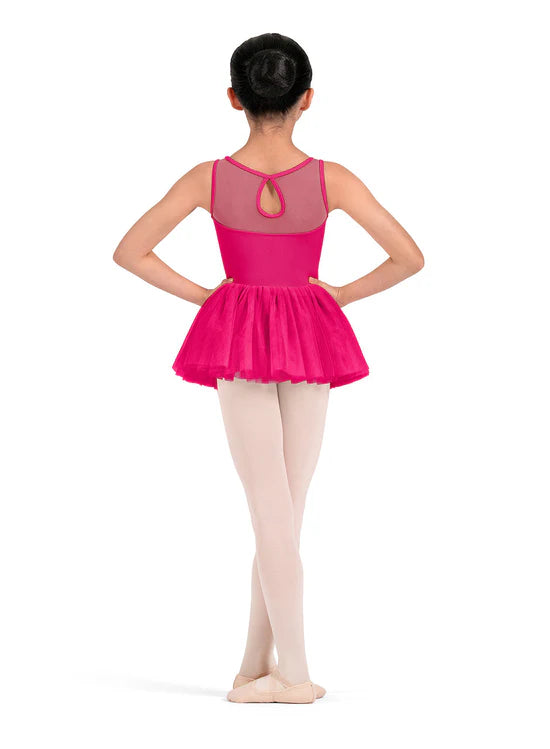 Tank Tutu Leotard Hot Pink back view