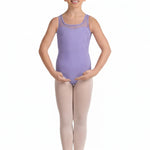 Floral Tank Leotard Lilac front view