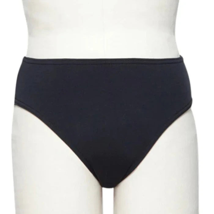 Full Seat Dance Brief Black front view