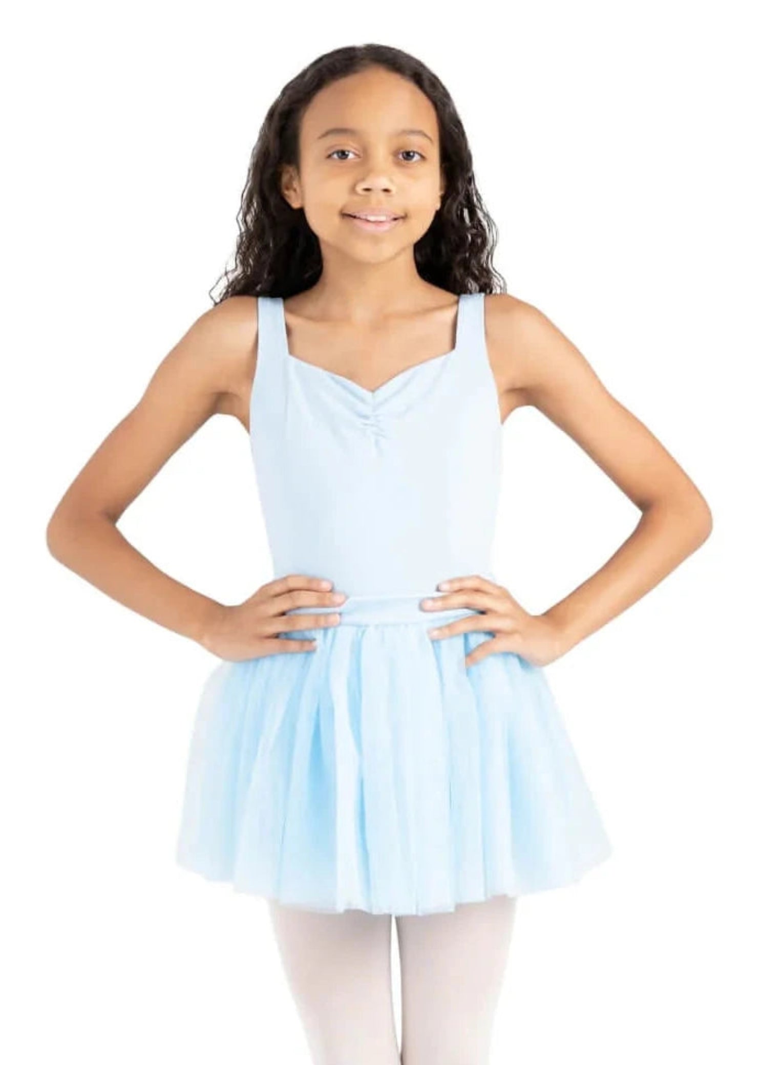 Genevieve Dress Light Blue front view