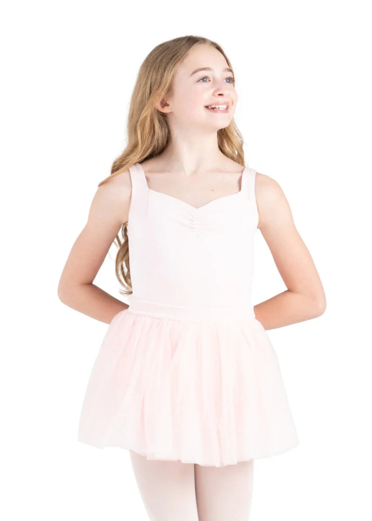 Genevieve Dress Pink front view
