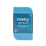 Hally Hair Glitter Hair Shade Stix in Blue, front view showing glitter formula in capped container