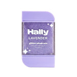 Hally Hair Glitter Hair Shade Stix in Lavender, front view showing glitter formula in capped container