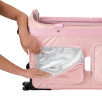 Halo Built-In Bag (Medium) Pink insulated pocket open view