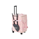 Halo Built-In Bag (Medium) Pink side view with rack stored