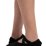 Hanami Canvas Ballet Shoe Black back view