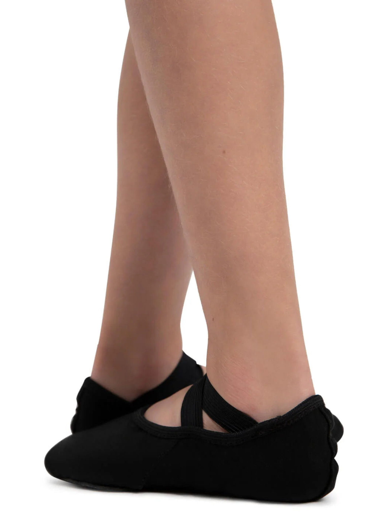 Hanami Canvas Ballet Shoe Black back view