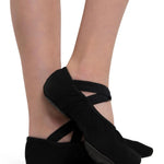 Hanami Canvas Ballet Shoe Black lateral side view