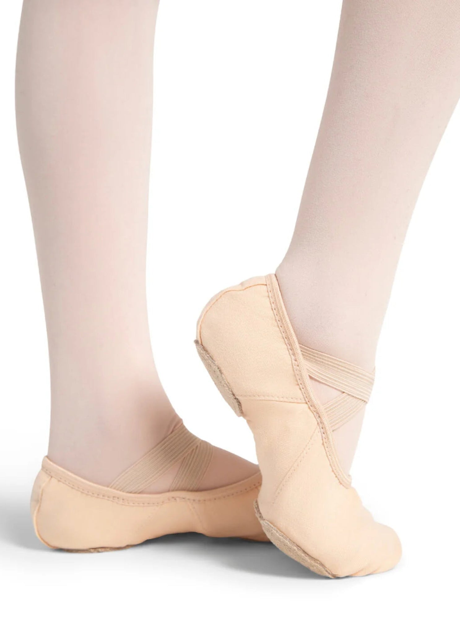 Hanami Canvas Ballet Shoe Light Pink lateeral side view