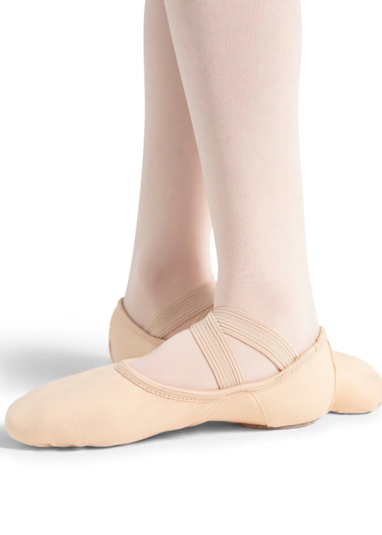 Hanami Canvas Ballet Shoe Light Pink medial side view