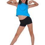 Heart Dance Tee – 21307C Turquoise front view