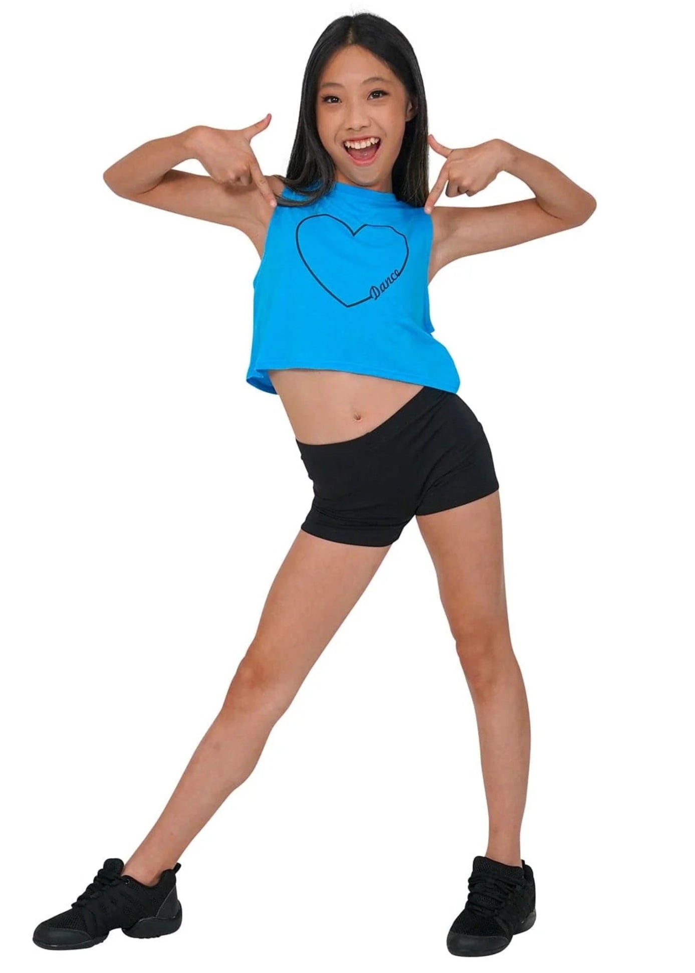 Heart Dance Tee – 21307C Turquoise front view