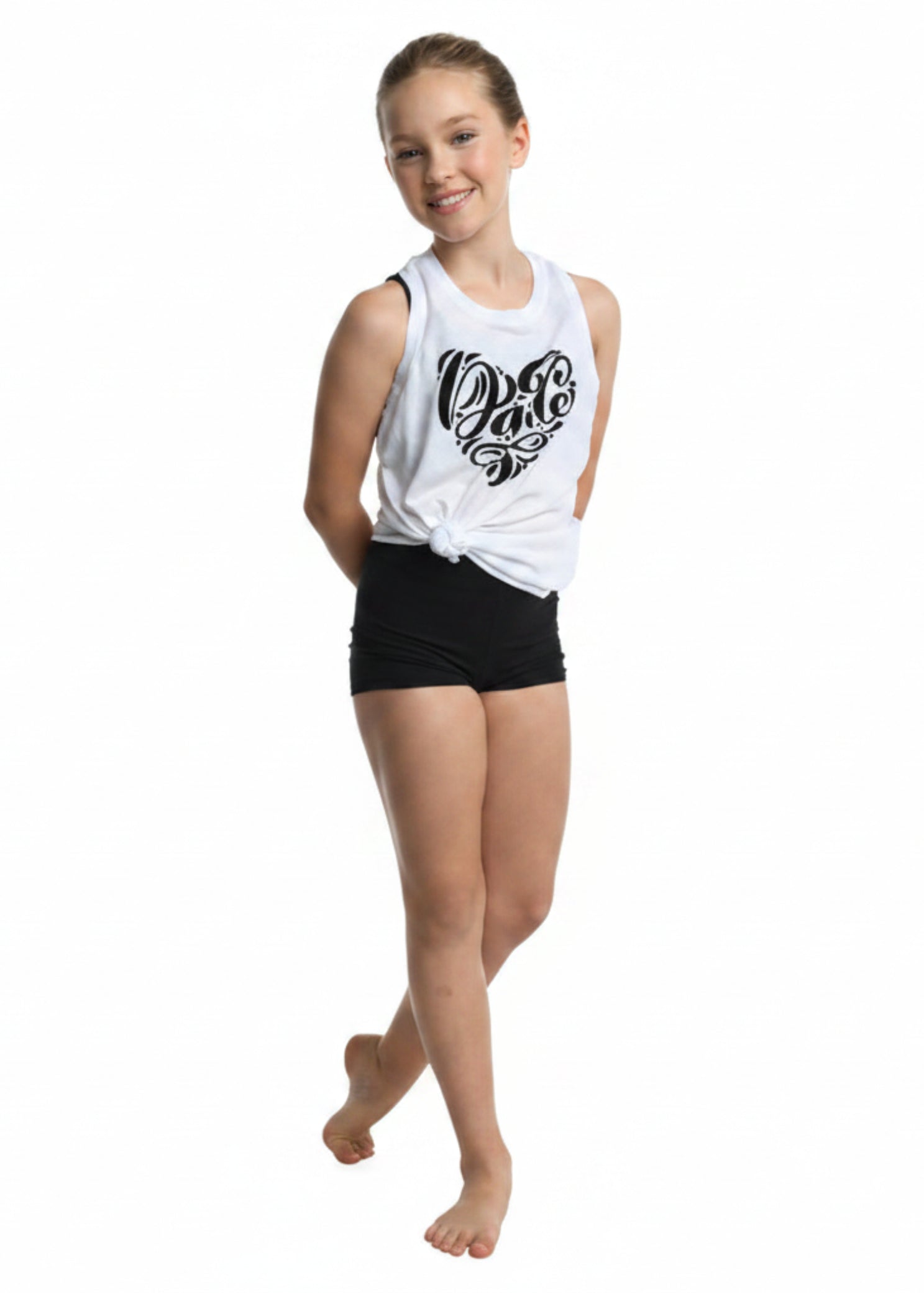 Heart Dance Tee – 23304C White front view