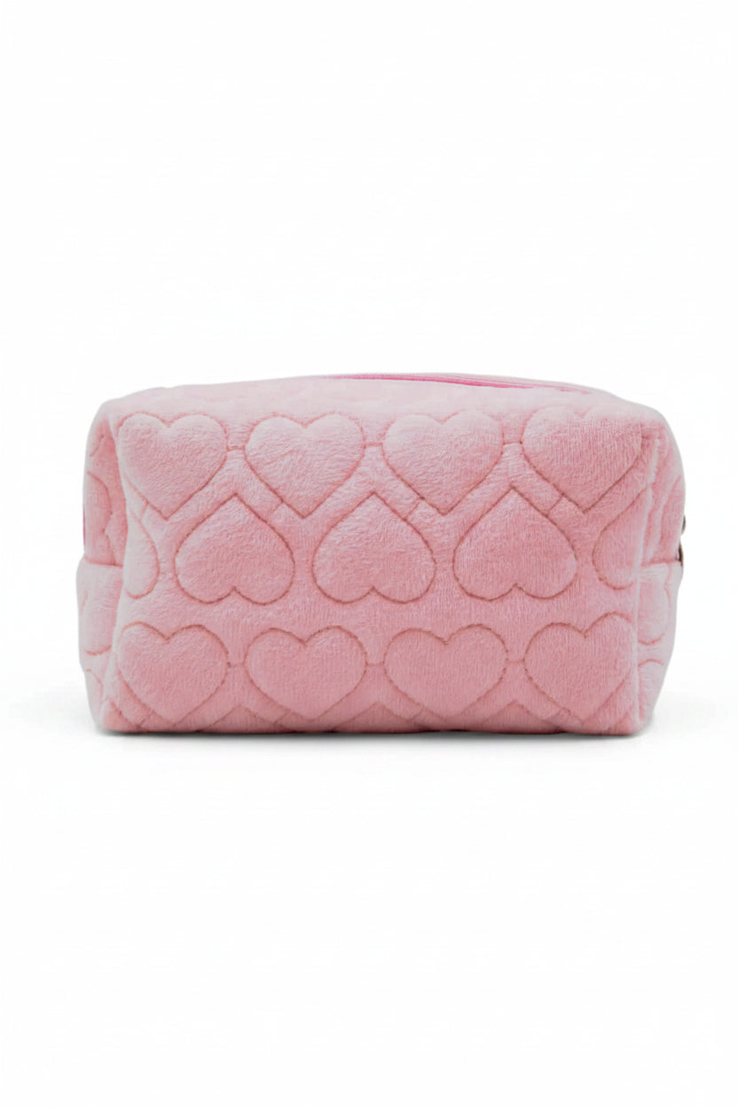 Heart Pouch Pink back view
