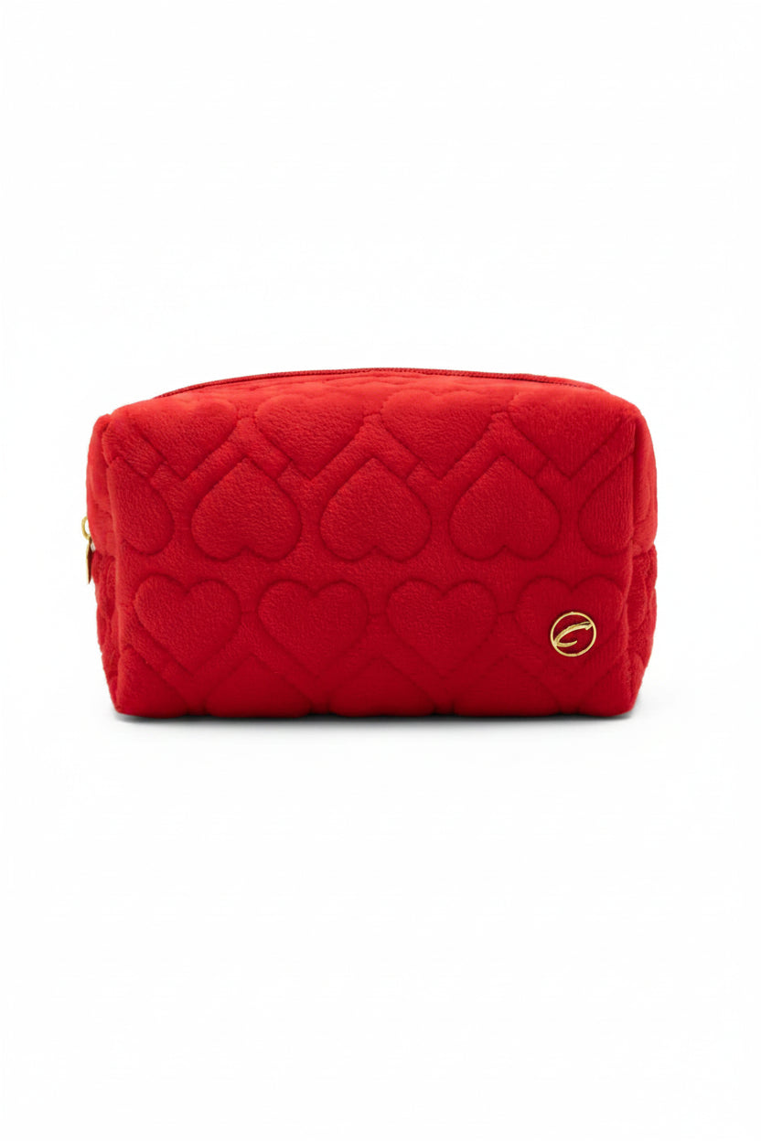 Heart Pouch Red front view