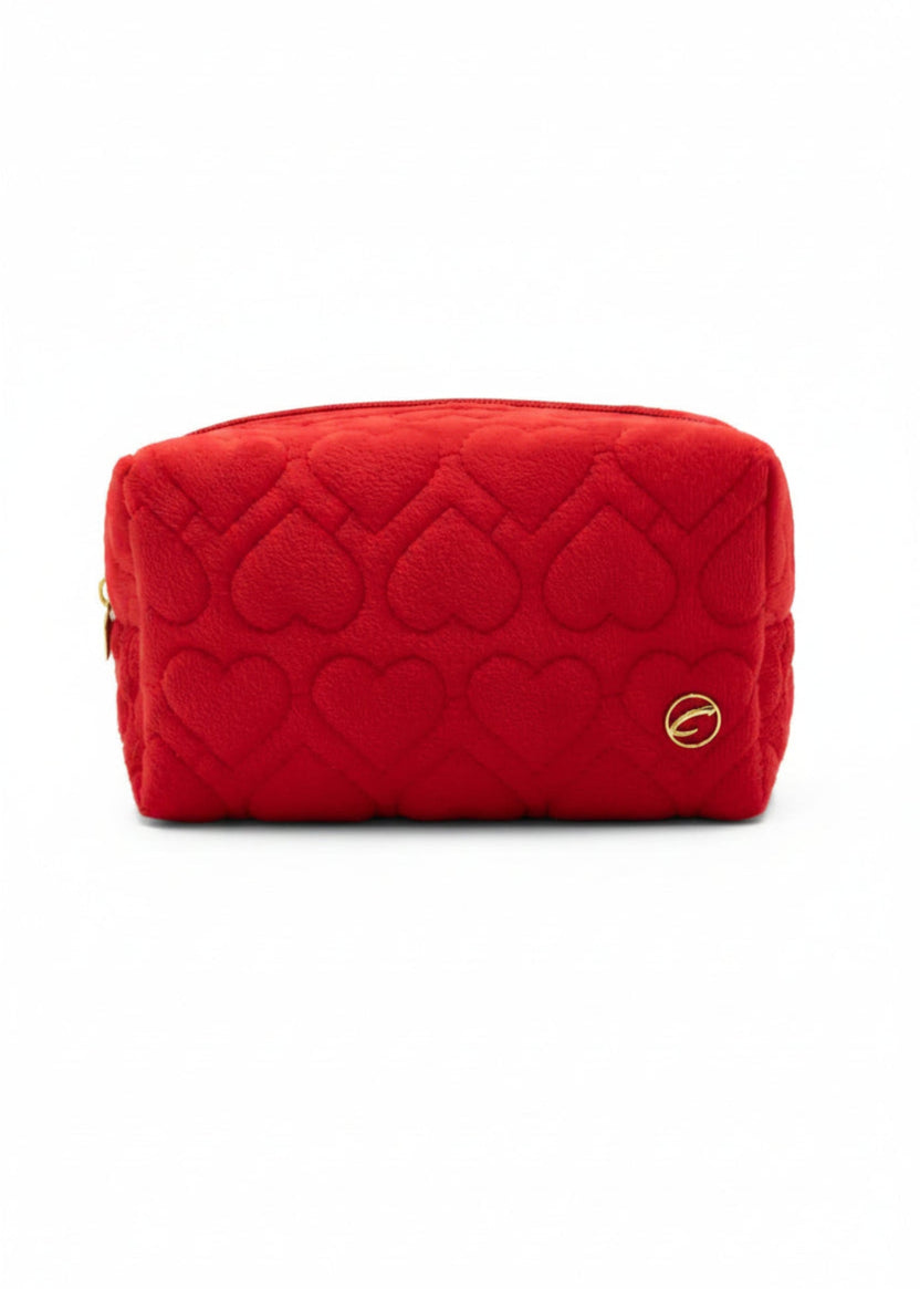 Heart Pouch Red front view