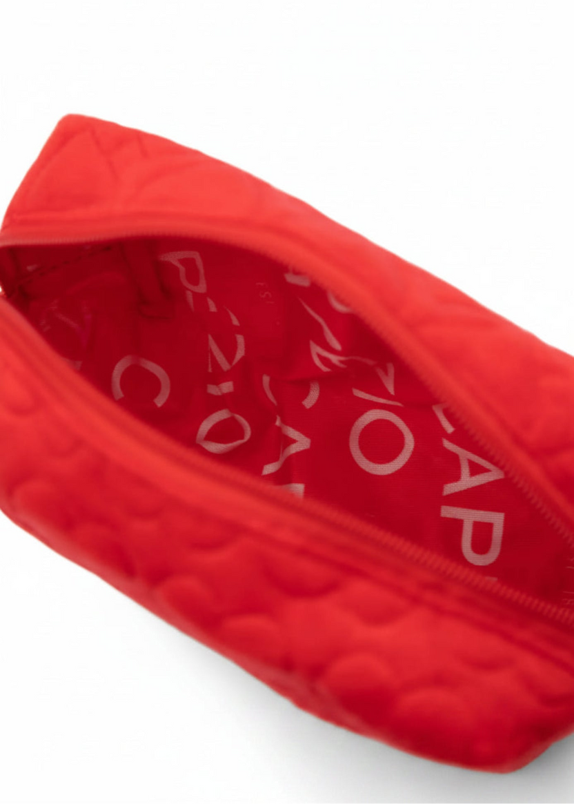Heart Pouch Red interior view