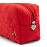 Heart Pouch Red side view