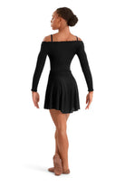 High-Low Skirt Black back view