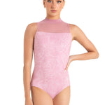 Hyacinth Leotard Outline Floral Lilas front view