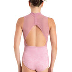 Hyacinth Leotard Outline Floral Lilas back view