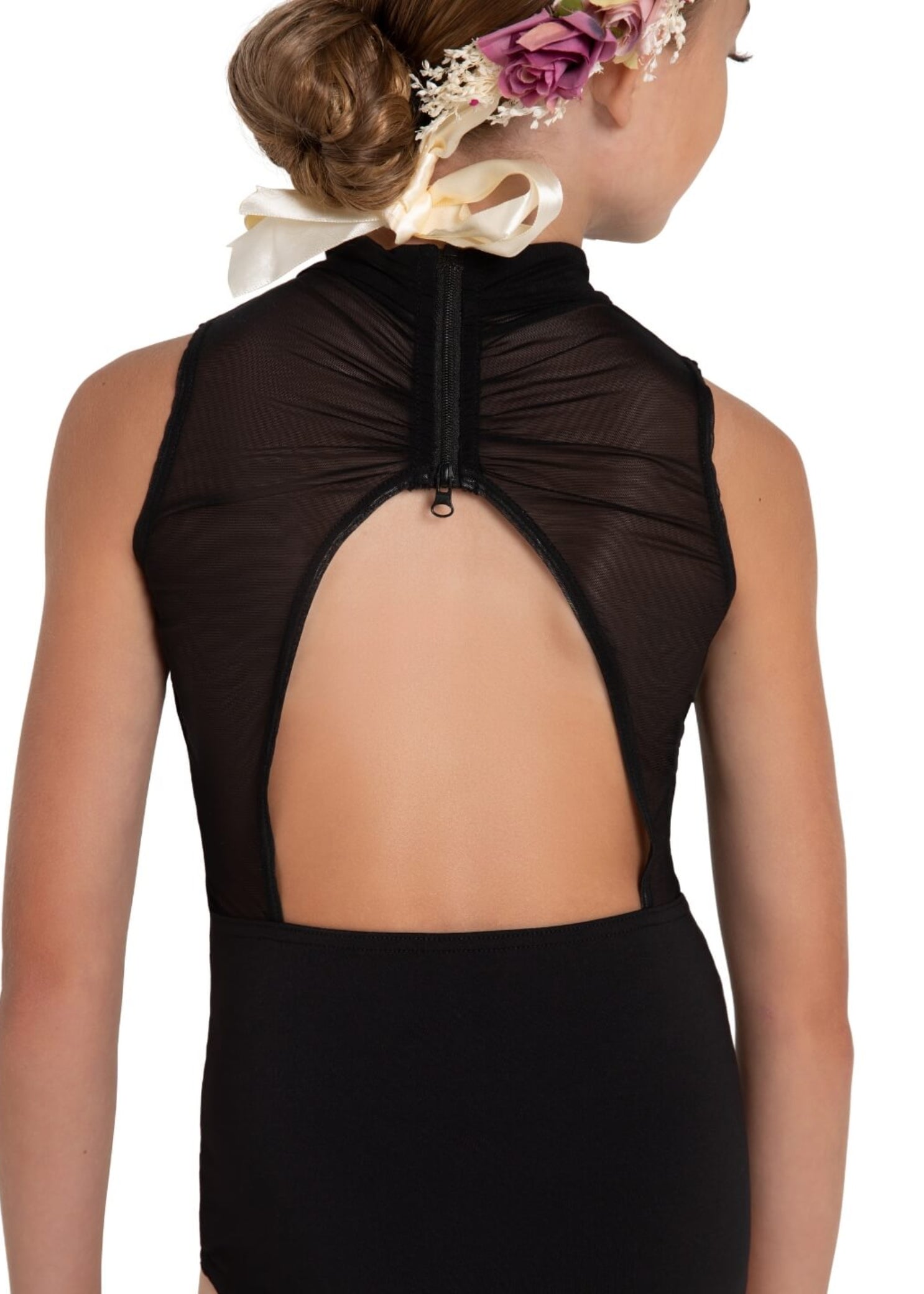 Hyacinth Leotard Black back view