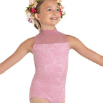 Hyacinth Leotard Outline Floral Lilas front view