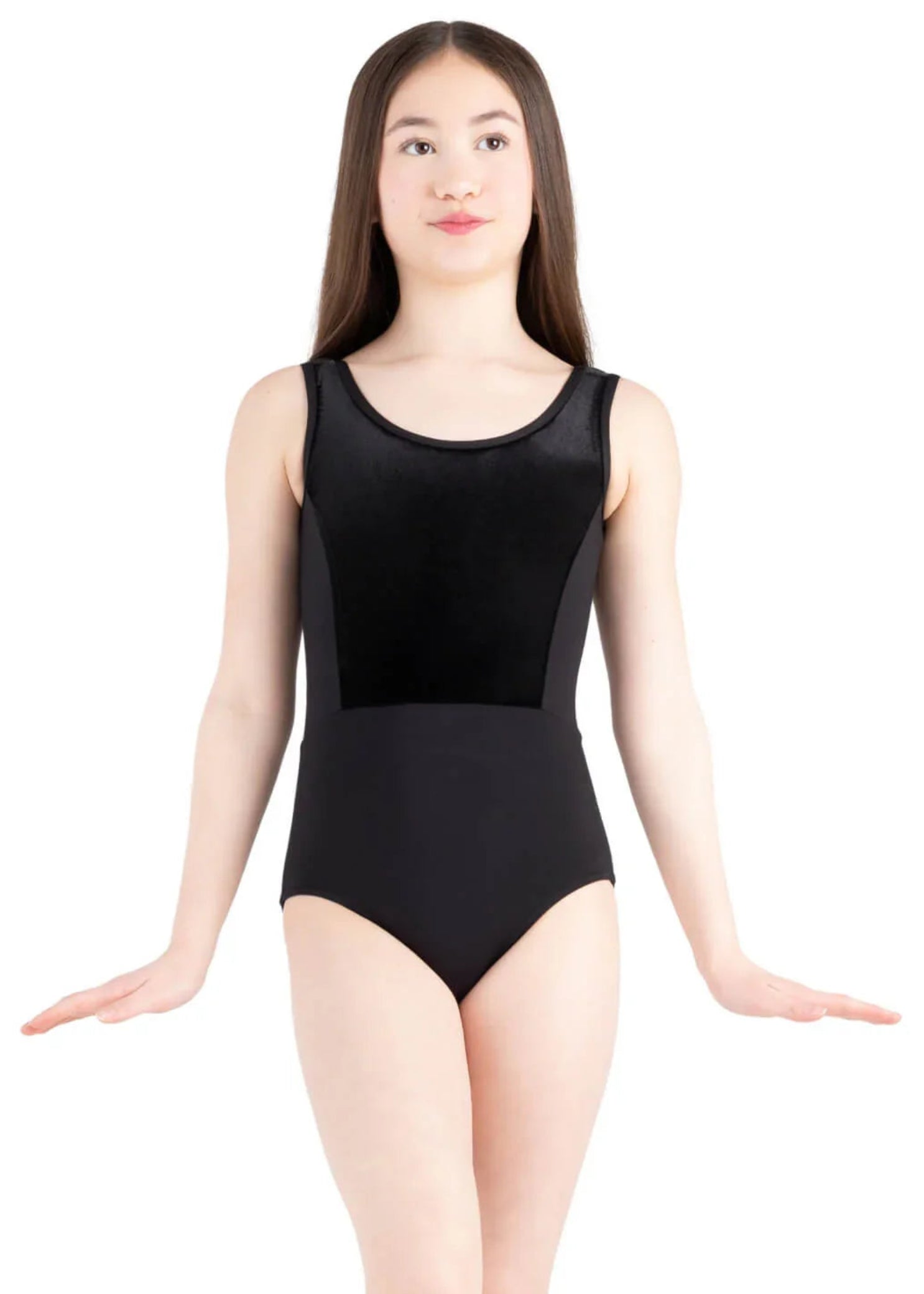 Eloise Leotard Black front view