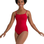 Strappy Back Leotard Burgundy front view