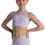 Luna Bra Top Lavender front view