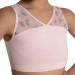 Luna Bra Top Pink front view