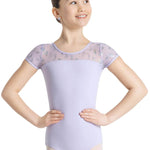 Papillon Leotard Lavender front view
