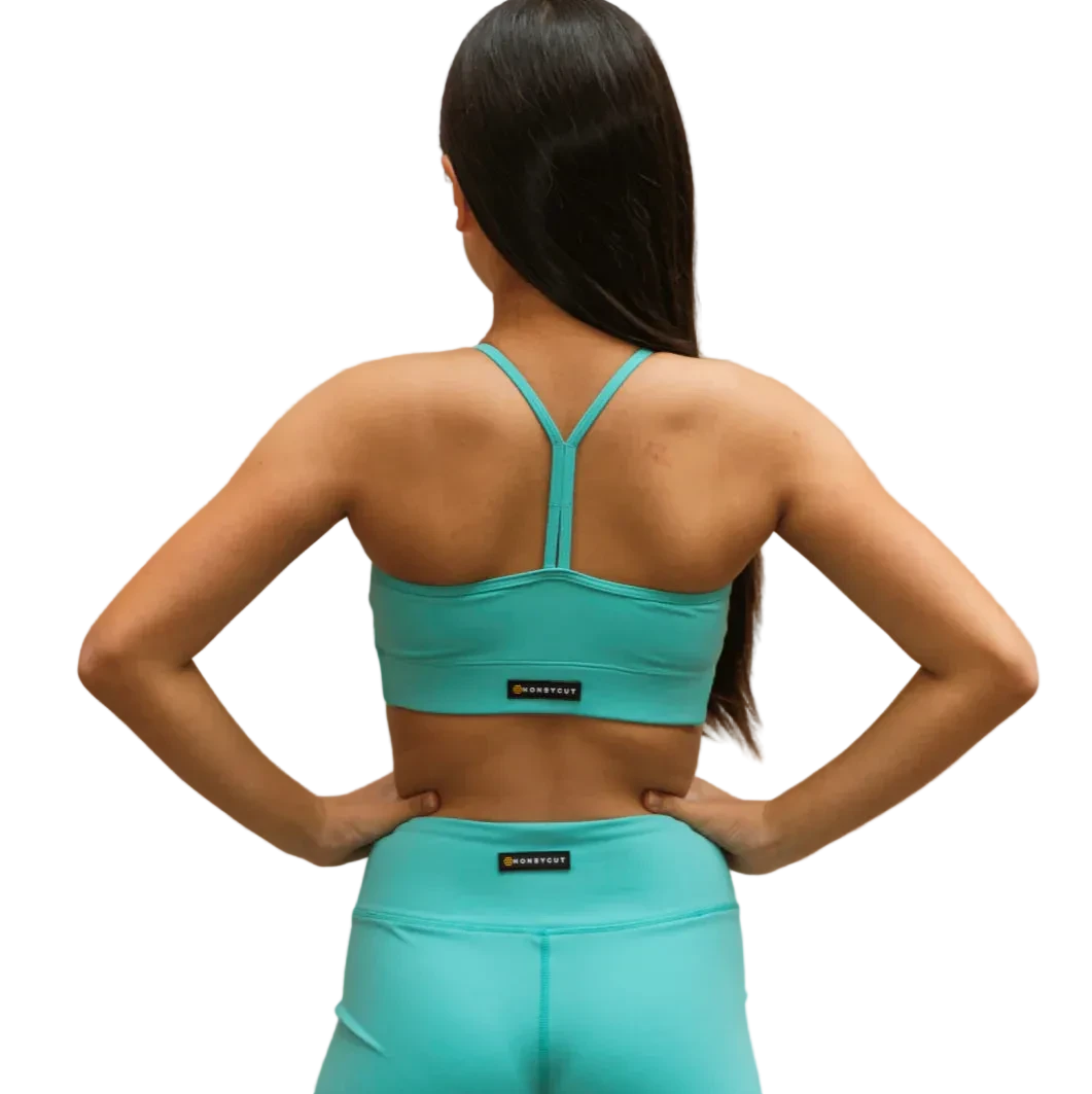 Improv Top Aqua back view