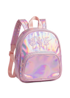 Iridescent Ballerina Backpack Pink front view