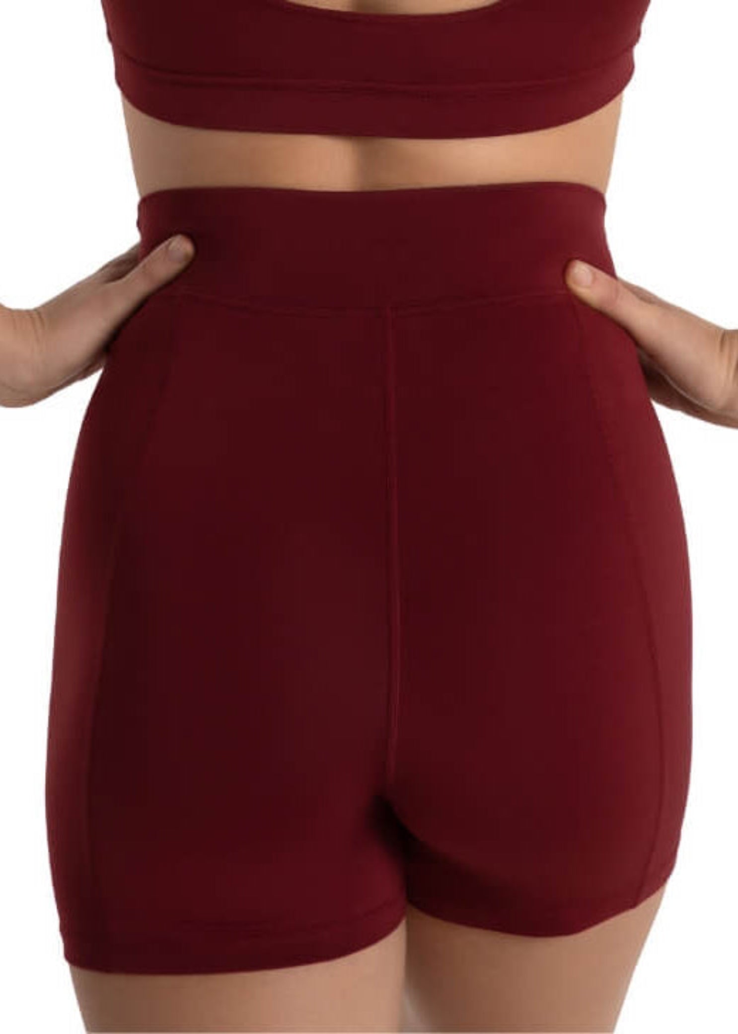 Isabella Boy Short Cabernet back view