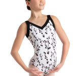 J'Adore Leotard Cascading Florals front view