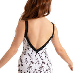 J'Adore Leotard Cascading Florals back view