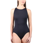 Jewel Neck Leotard Black front view