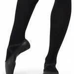Juliet Leather Ballet Shoe Black lifestyle view