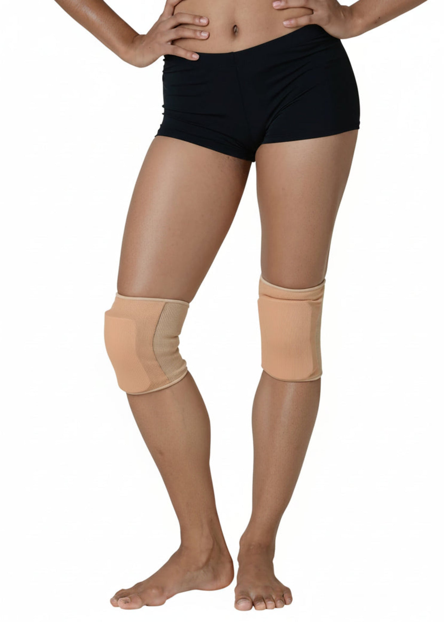 Knee Pads Tan front view