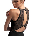 Halter Leotard Black detail view