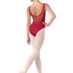 Tank Leotard Cherry Red back view