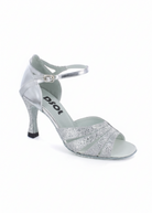 Silver Sparkle Sandal side view