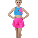 Lulu Top Caribbean Pop/Neon Pink front view