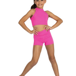 Lee High Waist Short Neon Pink front view