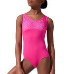 Liana Leotard Fuchsia Purple front view