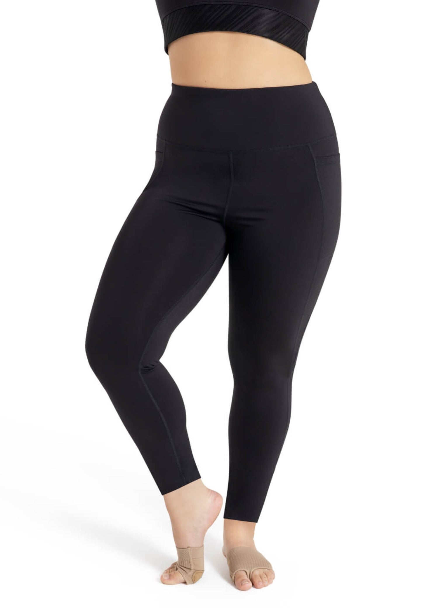 London Legging Black front view